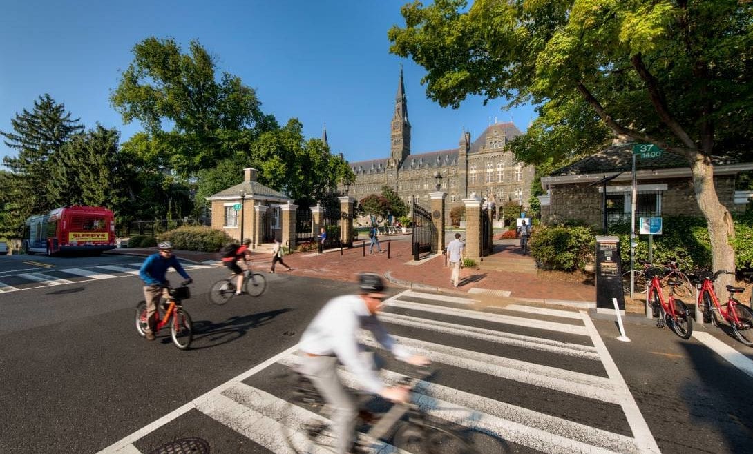 Georgetown University campus transit planning TDM site access study