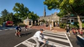Georgetown University campus transit planning TDM site access study