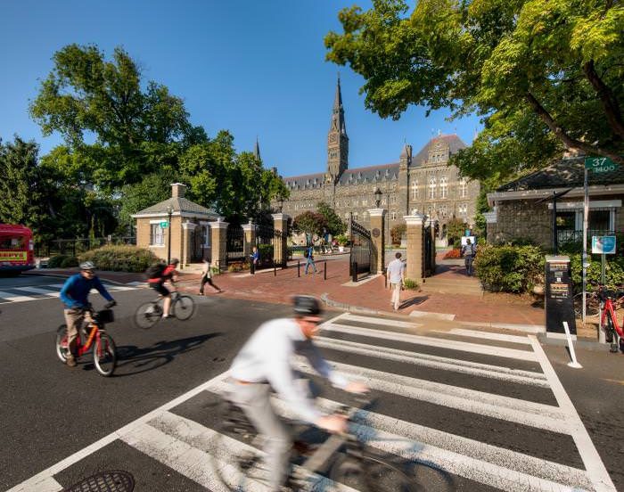 Georgetown University campus transit planning TDM site access study