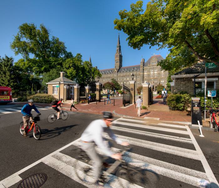 Georgetown University campus transit planning TDM site access study