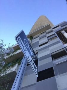 Adaire Building bike lane, Tysons, Virginia