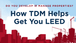 infographic TDM and LEED certification by wells + associates
