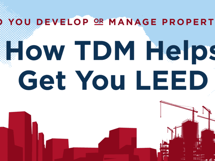 infographic TDM and LEED certification by wells + associates