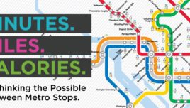 Metrorail Infographic walking biking between stations by wells + associates