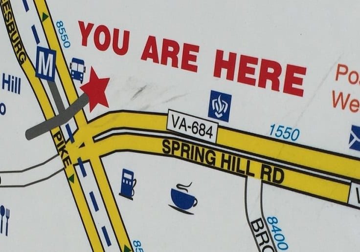 wayfinding sign spring hill metro tysons virginia