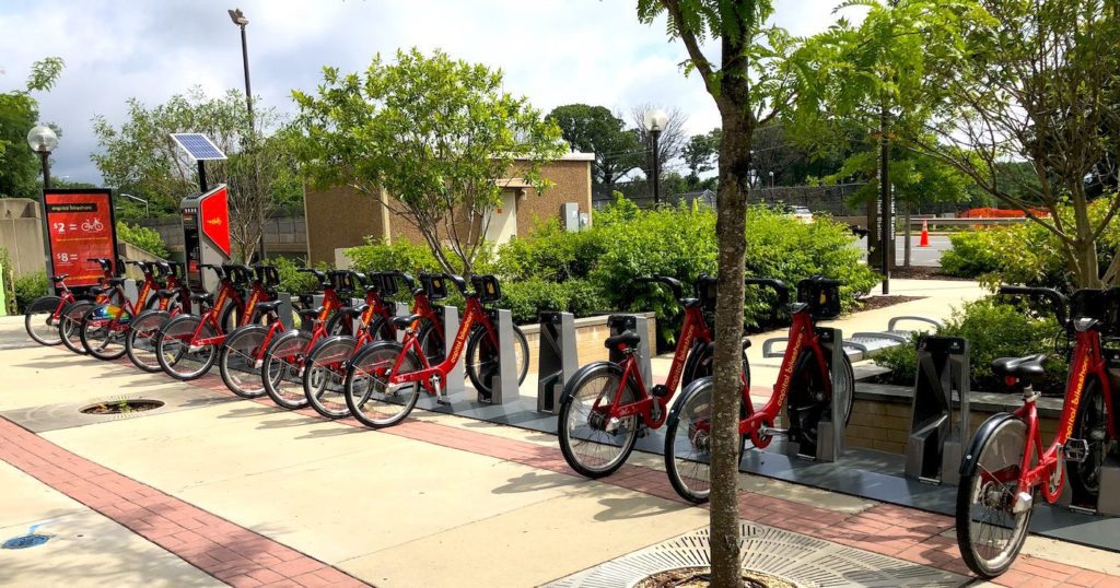 Mosaic District Capital Bikeshare Fairfax County Virginia