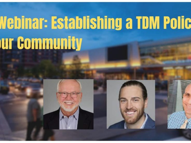 ACT Webinar Recording graphic header - Establishing a TDM Policy in Your Community