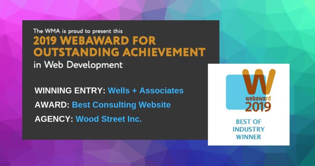 Best Consulting Website Award Wells + Associates