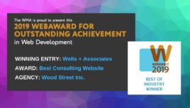Best Consulting Website Award Wells + Associates