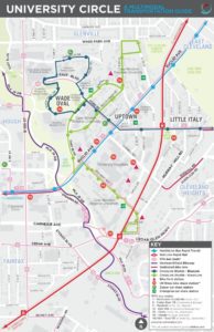 cleveland university circle multimodal transportation map
