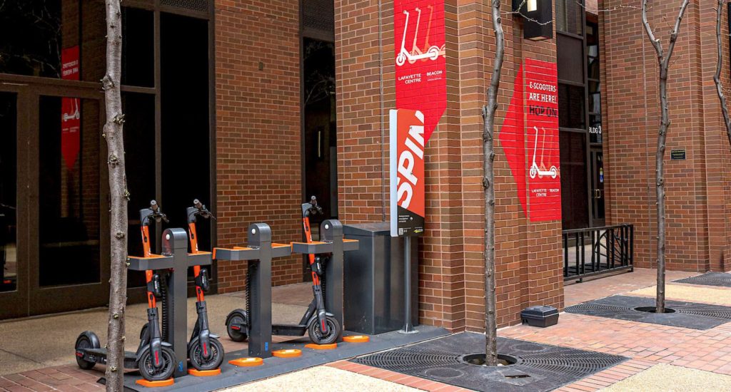 lafayette centre washington dc Spin electric scooter station amenity last mile connection wells + associates TDM