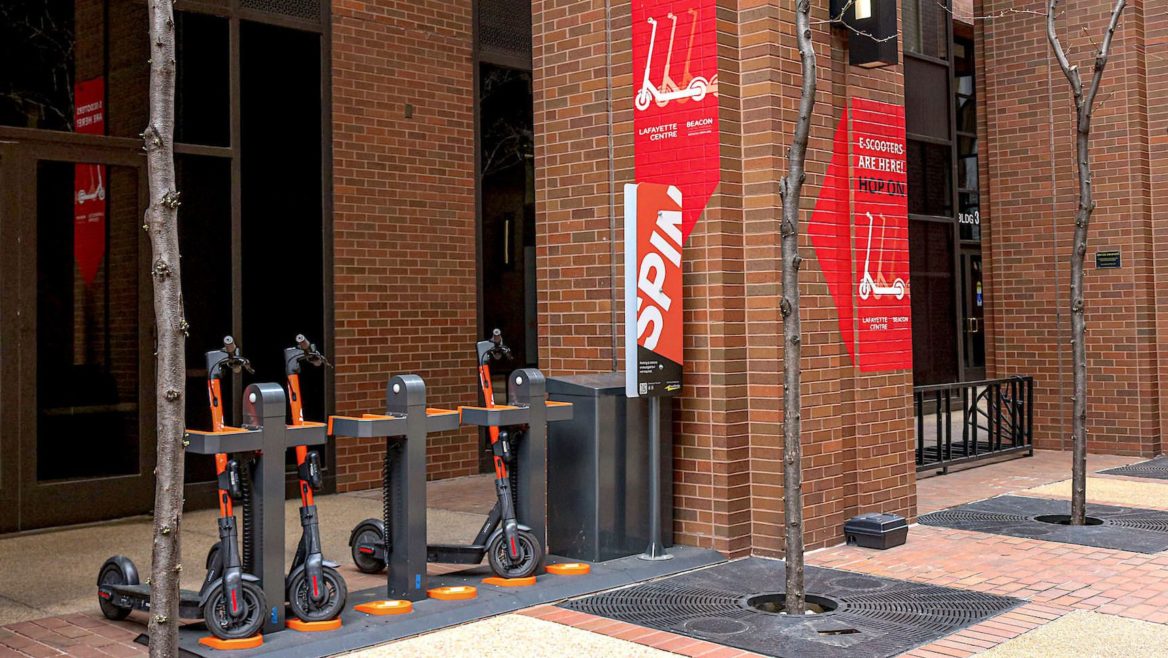 lafayette centre washington dc Spin electric scooter station amenity last mile connection wells + associates TDM