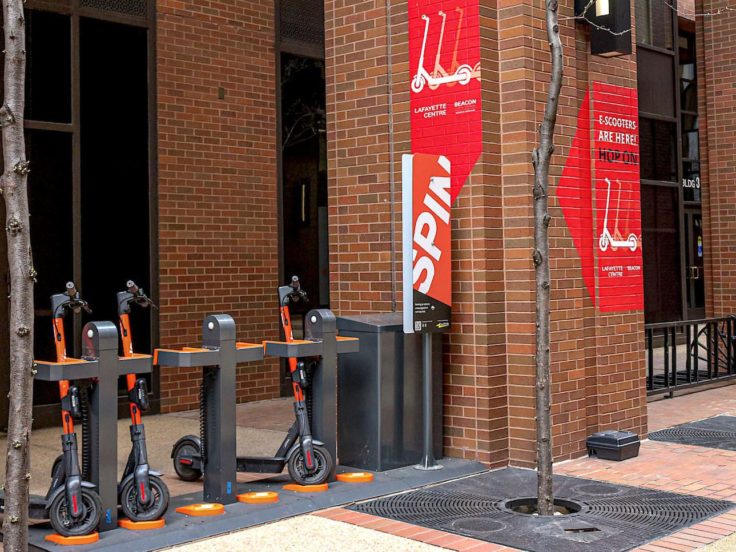 lafayette centre washington dc Spin electric scooter station amenity last mile connection wells + associates TDM