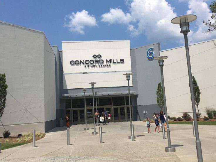 Entrance 6 to the Concord Mills shopping mall in Concord, North Carolina via Wikimedia by Dough4872