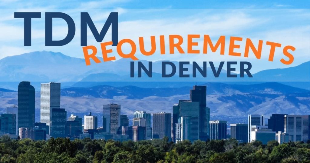 city of denver tdm ordinance blog - graphic image of denver skyline