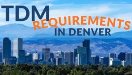 city of denver tdm ordinance blog - graphic image of denver skyline