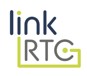 logo for linkrtc shuttle service in Reston, Virginia