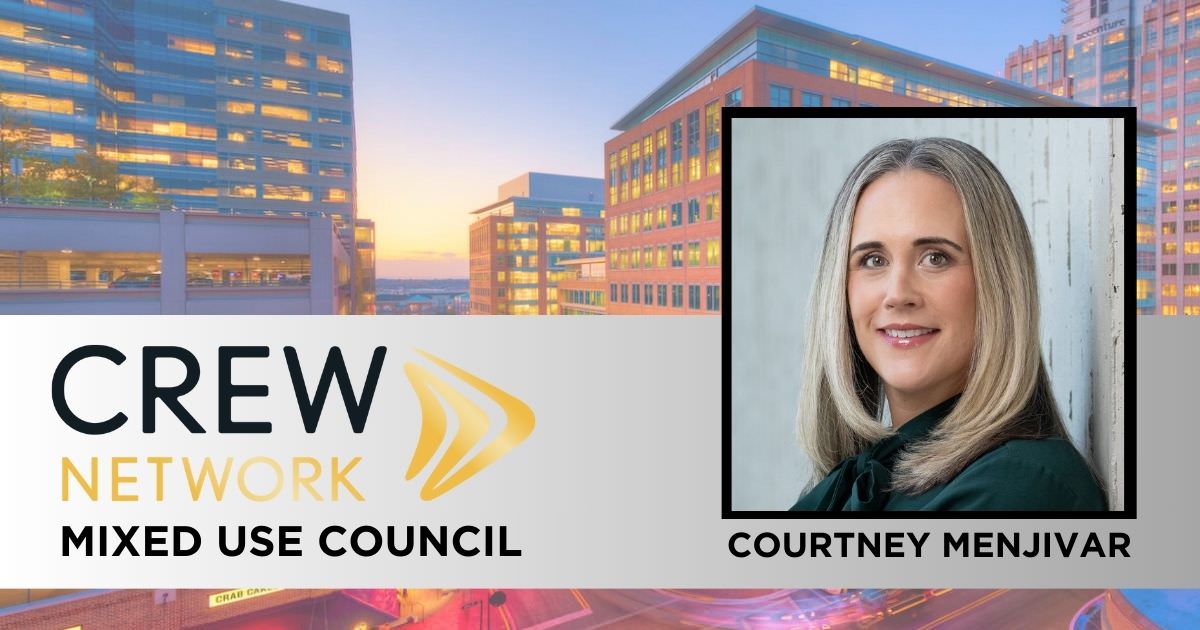 portrait of Courtney Menjivar for CREW Network Mixed Use Council article